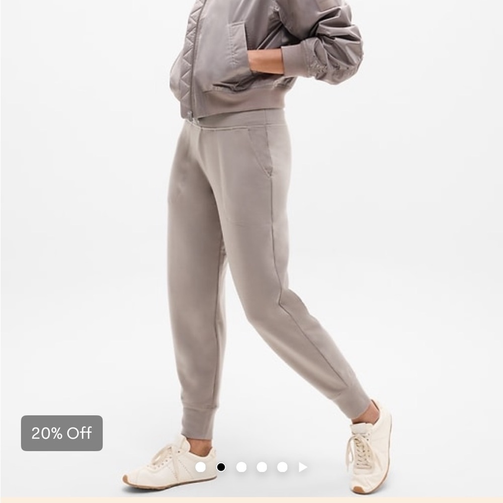 Athleta Coaster Luxe Jogger- Mortar Mushroom- Medium